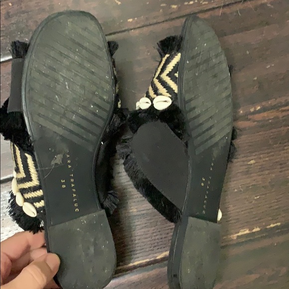 Zara sandal flats tribal black - Picture 4 of 4